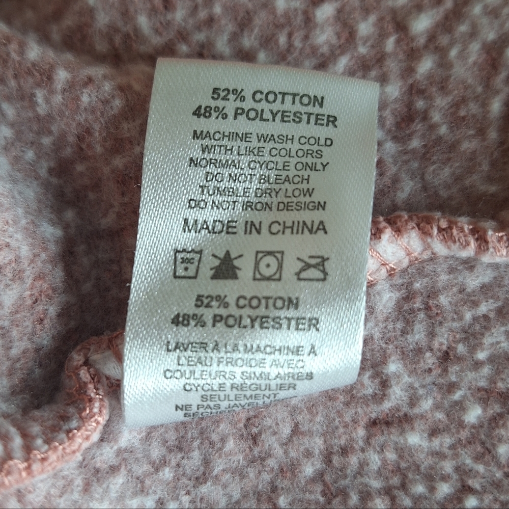 Independent Trading Company Fleace Sweatshirt Hoodie Dusty Rose Pink Women's XL - Picture 8 of 8